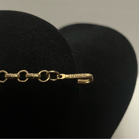 Vintage Signed Coro Gold Tone Link Necklace With Hook Clasp - Picture 6 of 7